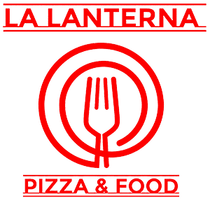 Logo pizzeria La Lanterna Costabissara rosso 2